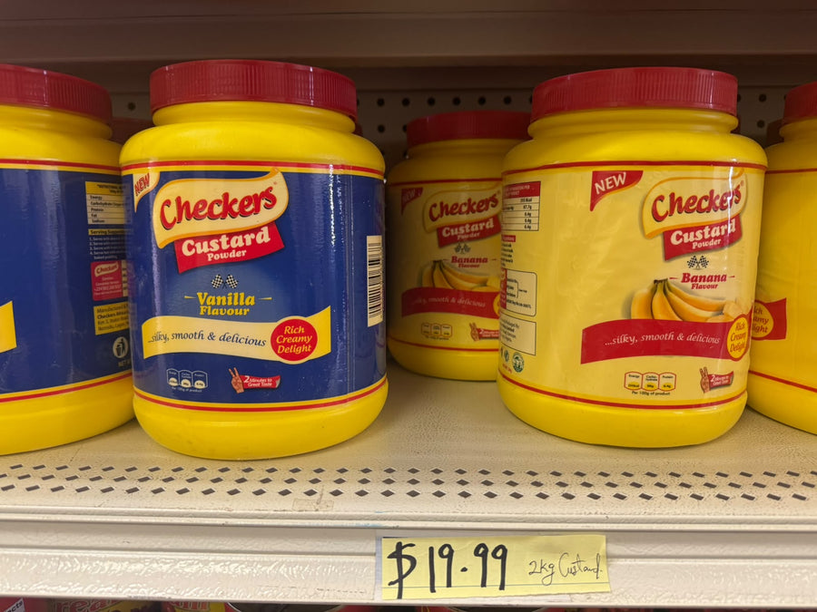 Checkers Custard Powder 2kg Vanilla and Banana flavours