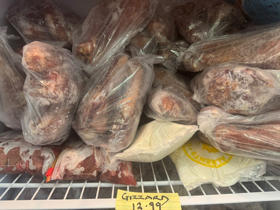 Frozen chicken gizzard packaging