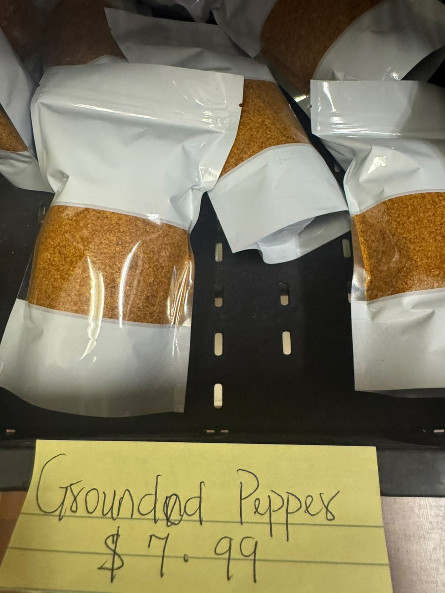 Freshly ground hot pepper packaging