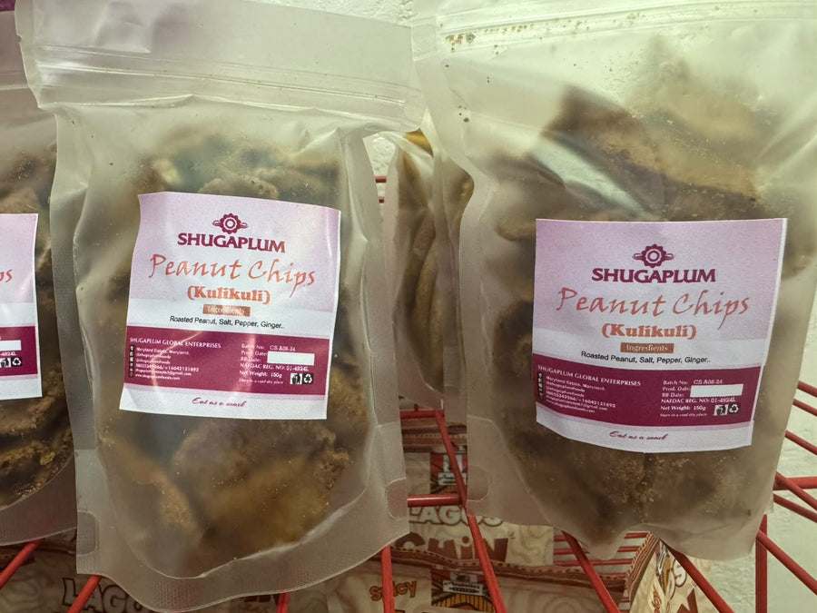 Shugaplum Peanut Chips Kulikuli bags