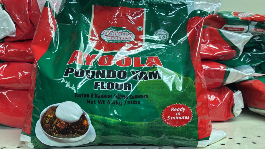 Ayoola Poundo Yam Flour 4.5kg bag