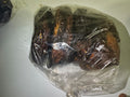 Smoked meat in a clear bag