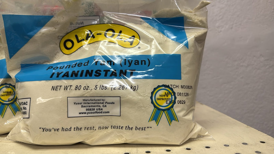 Ola-Ola Pounded Yam Iyan Instant 2.26kg bag